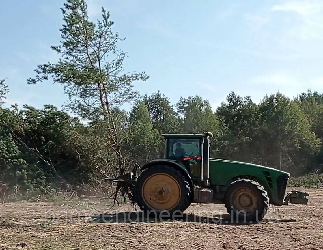 Корчувач дерев гідравлічний до трактора John Deere