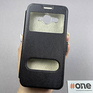 Чохол-книга для Huawei Y3 2017 (CRO-U00) книжка з віконцем на телефон хуавей у3 2017 чорна k2b