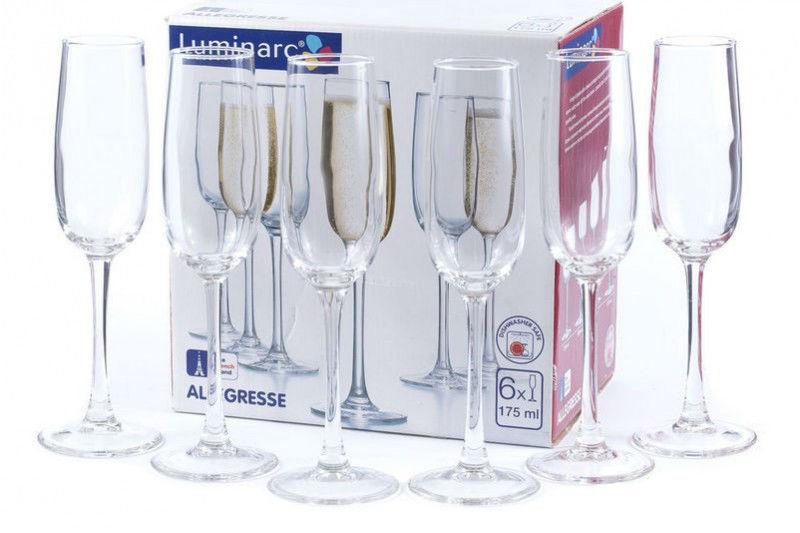 Набор Бокалов Luminarc Allegresse 175 Мл для Шампанского 6 Шт 8162 LUM ...