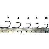 Коропові гачки Hayabusa K-1XS NRB №6 (10шт) с тефлоновим покриттям (матові) - потовщені, фото 4