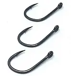 Коропові гачки Hayabusa K-1XS NRB №6 (10шт) с тефлоновим покриттям (матові) - потовщені, фото 5