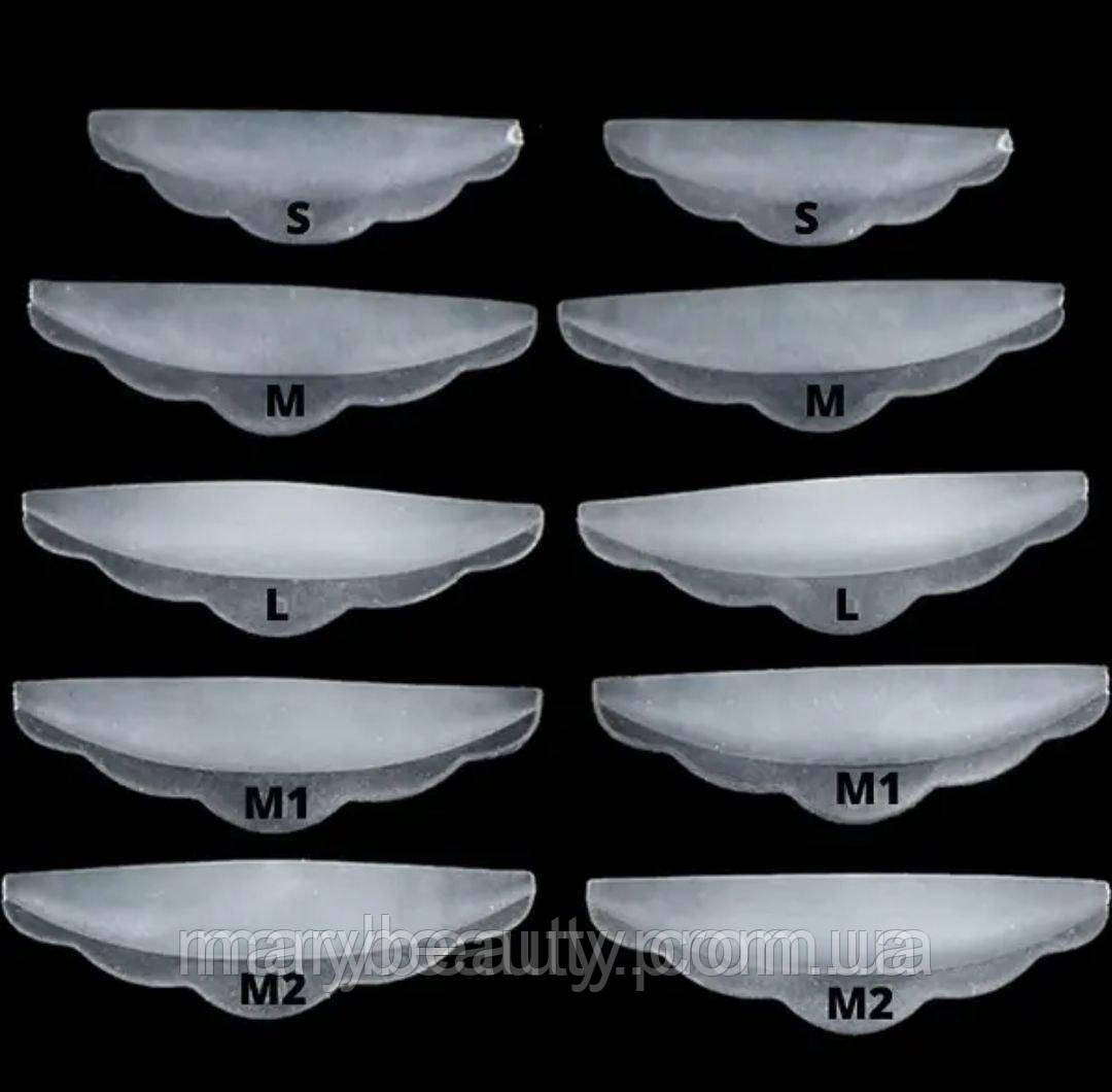 Силіконові бігуді для ламінування і завивки вій (S, M, M1, M2, L), фото 1