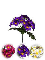 Искусственные цветы Бордюрный букет Мальвы, 35 голов, микс, 260мм