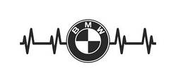 Вінілова наклейка - BMW розмір 20 см