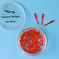 Стоматологические пластиковие клинья для адаптации матриц (типа палодент) 40шт (XS)