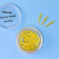 Стоматологические пластиковие клинья для адаптации матриц (типа палодент) 40шт (M)