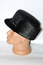 Чоловіча шапка- Фінка з хутра нерпи чорний колір, фото 2