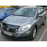 Дефлектор капота (мухобійка) Suzuki SX4 2013-2016 (SIM)