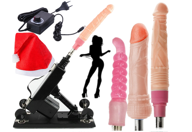 SEX Machine Neti L1399 чорна набір вібраторів + 3x дилдо, фото 1