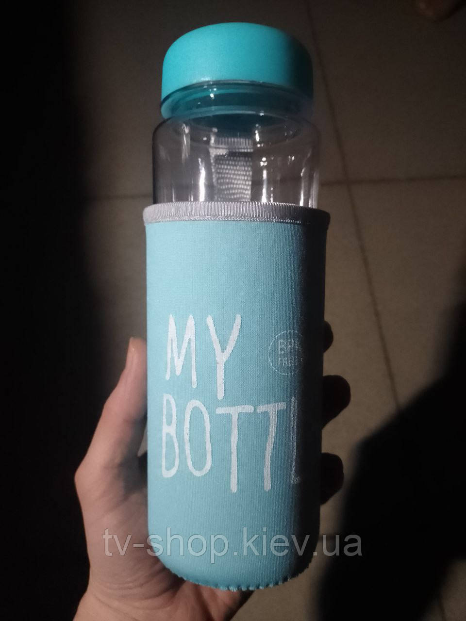 Пляшка для води в чохлі "My Bottle", 500 мл (блакитний)