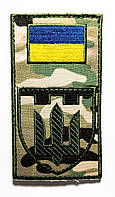 Шеврон-заглушка на рукав композиція Сили Територіальнох оборони Тероборона мультикам