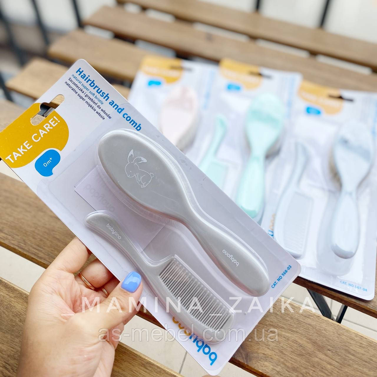 Гребенець та щіточка для малюка від babyOno, фото 1
