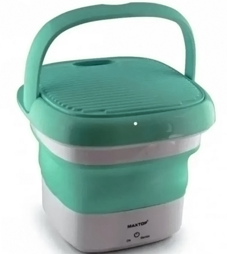Пральна машина силіконова складана Maxtop 7399, зелена, фото 1