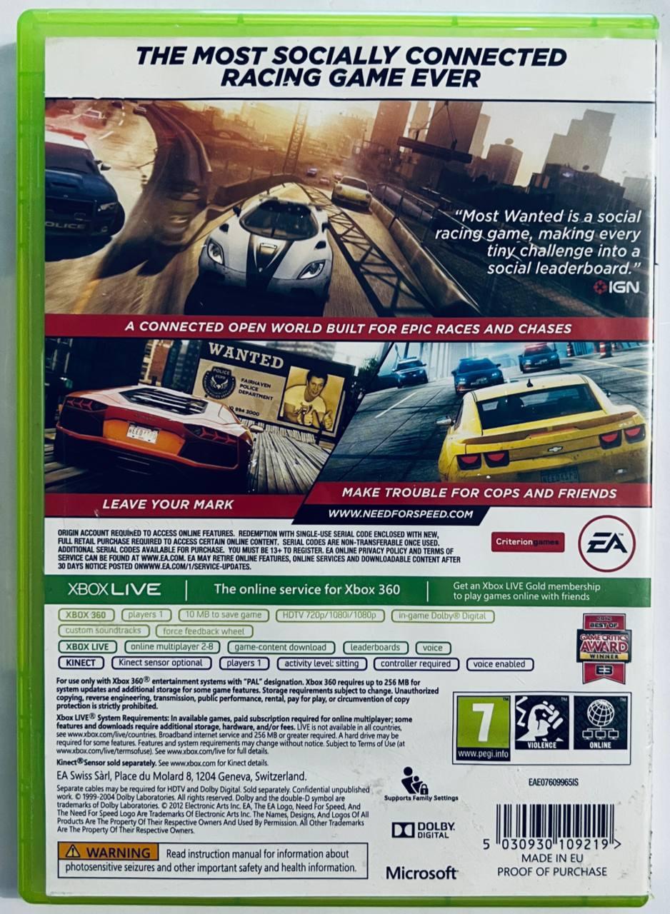 Купити Need for Speed Most Wanted, Б/В, англійська версія - диск для ...