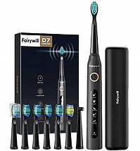 Електрична зубна щітка FairyWill 5 режимів Таймер + 8 насадок та футляр, фото 3