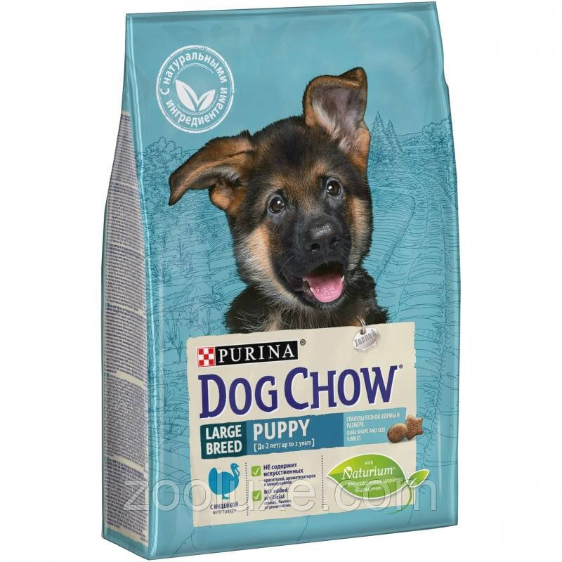 Purina Dog Chow Large Breed Puppy Turkey 14 кг / Пурина Дог Чау Ладж Брид Паппі Індичка — корм для цуценят