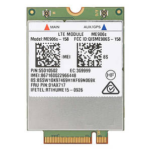4G модем LTE CAT3 Huawei ME906S-158 FRU для Lenovo THINKPAD X260 T460S L460 L560 T560 T460 M.2 01AX717 бу