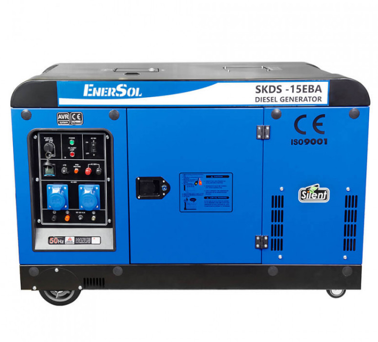 Дизайнний генератор EnerSol 13.00 кВт під ATS Мідь електростартер SKDS-15EBA 13000 Вт Туреччина