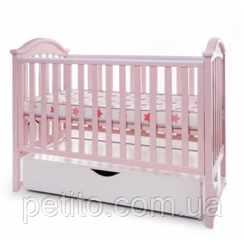 Ліжко дитяче Twins iLove L100-L-08, рожеве