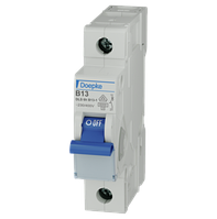 Автоматический выключатель Doepke DLS 6h B13-1, ном. ток - 13А, хар-ка - В, 1-полюс; устойчивость к токам