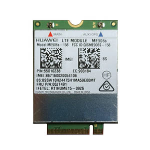 4G модем LTE CAT3 M.2 для Lenovo! HUAWEI ME906S ME906s-158 (00JT491) бу