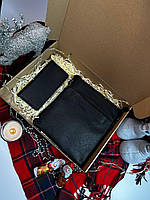 Подарочный набор - Luxury Box Flash up + longer для мужчины Сумка и клатч из натуральной кожи