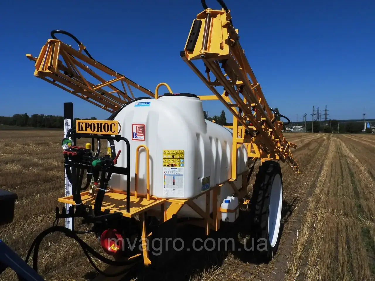Обприскувач причіпний Богуслав КРОНОС-2500-22 з АСУ (Браво-180), міксер, 3 розпилювачі, фото 1