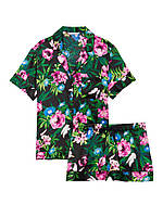 Піжама сатинова Satin Short Pajama Set Moody Floral від Victoria's Secret S