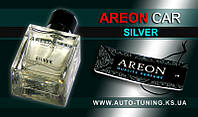 AREON CAR - Спрей, освежитель воздуха + карточка Car Perfume, SILVER, MCP-05, 50 ml