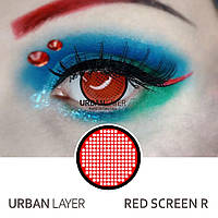 Кольорові контактні лінзи Urban Layer Red Screen R