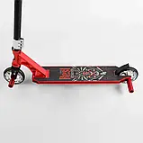 Трюковий самокат із пегами Best Scooter 28536, колеса PU 110 мм, висота 85 см, Анодоване фарбування, фото 3
