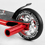 Трюковий самокат із пегами Best Scooter 28536, колеса PU 110 мм, висота 85 см, Анодоване фарбування, фото 6