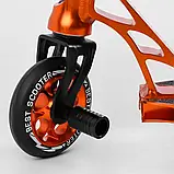 Самокат трюковий Best Scooter 53880, колеса PU 110 мм, висота 85 см, пеги, алюмінієвий диск і дека, фото 5