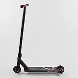 Самокат трюковий CRASH 67839 Best Scooter Червоний, колеса PU 110 мм, висота 93 см, ABEC 9 Chrome, фото 3