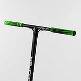 Самокат трюковий CRASH 41747 Best Scooter Зелений, колеса PU 110 мм, висота 93 см, ABEC 9 Chrome, фото 8