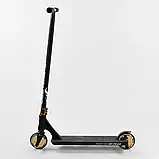 Самокат для трюків Best Scooter SIMBIOTE 71383, колеса PU 120 мм, висота 93 см, алюмінієвий диск і дека, фото 3