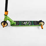 Самокат трюковий із пегами Best Scooter 85784, колеса PU 110 мм, висота 85 см, алюмінієвий диск і дека, фото 3