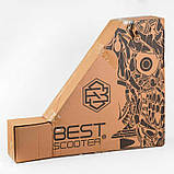 Трюковий самокат Best Scooter 54528, колеса PU 110 мм, ABEC 9, висота 84 см, з пегами, фото 2