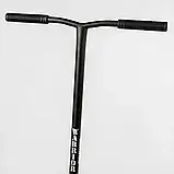 Самокат трюковий "Warrior" Best Scooter Т-50615, колеса PU-120 мм, Висота 85 см, пеги, алюмінієвий диск і дека, фото 3