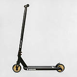 Самокат трюковий "Warrior" Best Scooter Т-50615, колеса PU-120 мм, Висота 85 см, пеги, алюмінієвий диск і дека, фото 6