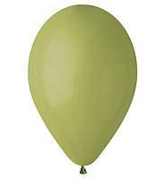 Воздушные шары (25 см) 10 шт, Италия, цвет - оливковый