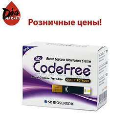 Тест-смужки в роздріб для глюкометра SD CodeFree