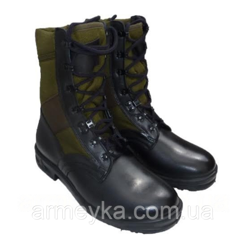 Берцы baltes jungle boots черный/олива кожа/ткань Оригинал Германия - фото 3 - id-p1712477919