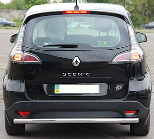 Задня дуга AK002 (нерж) Renault Scenic/Grand 2009-2016