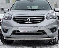 Передній захист вус (нерж) Renault Scenic/Grand 2009-2016