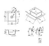 Кухонна мийка Platinum Handmade 4050 HSB квадратний сифон 3,0/1,0, фото 9