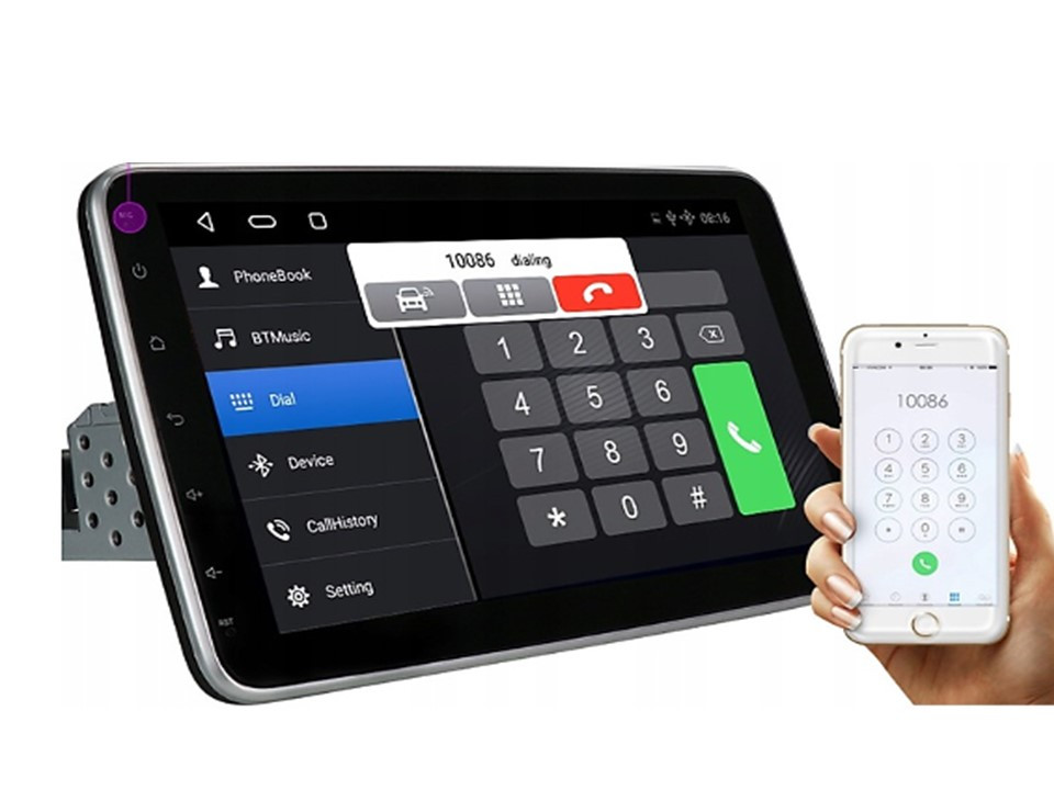 Магнітола FORS.auto Universal 1DIN M100 на Android (10 inch, 1/16 Gb), фото 1