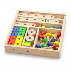 Дерев'яний конструктор Viga Toys 53 деталей (50490), фото 3