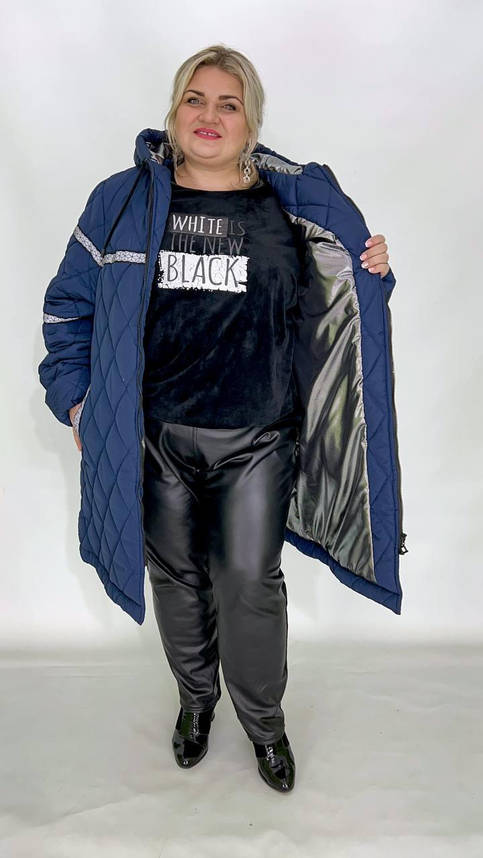 Подовжена куртка на термозберігаючій підкладці Омни Хіт "Стрекоза" 62-64 66-68 70-72 74-76, фото 1