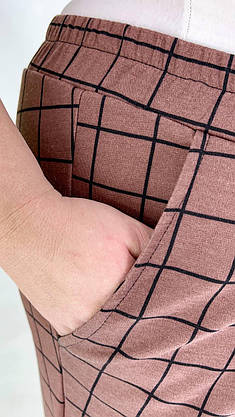 Вільні штани" Акрон" на резинці з трикотажу 66-68: 70-72: 74-76, фото 2